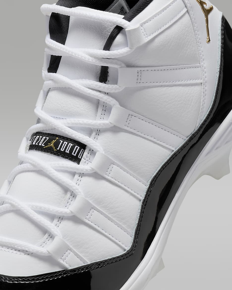 All white jordan 11 football cleats online